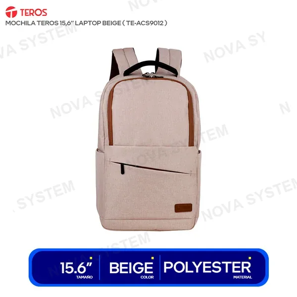 TE-ACS9012 MOCHILA TEROS 15,6’’ LAPTOP BEIGE ( TE-ACS9012 )