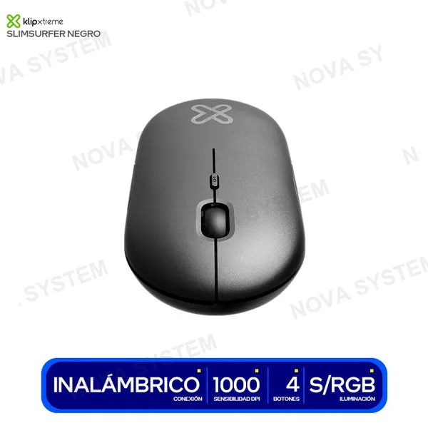 KMW-415BK MOUSE KLIP XTREME SLIMSURFER ( KMW-415BK ) INALAMBRICO