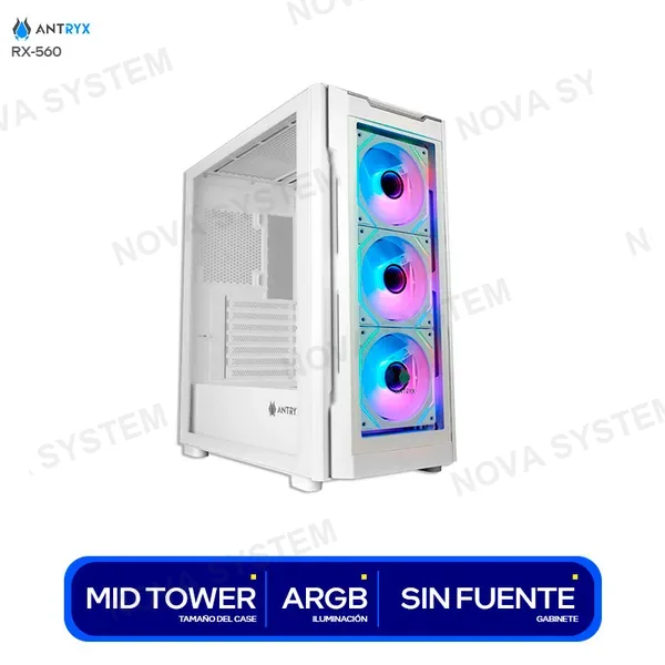 AC-RX560W CASE ANTRYX RX-560 ( AC-RX560W ) S/FUENTE | BLANCO | 3