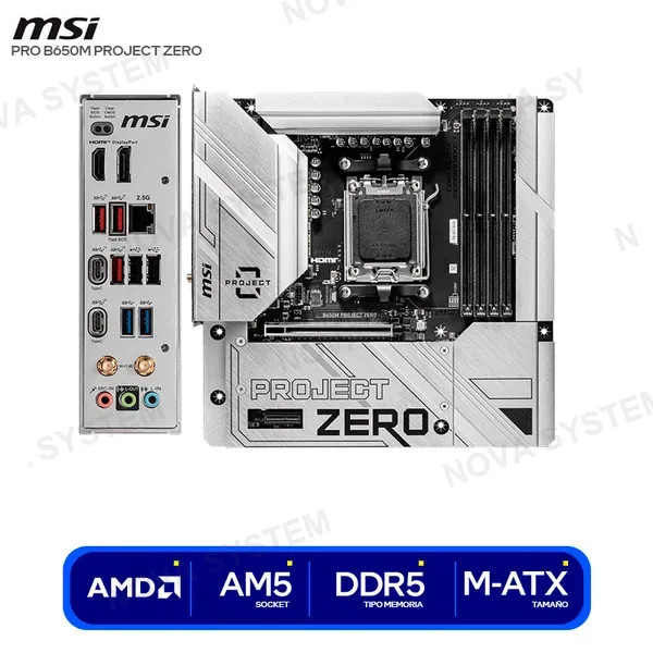 911-7E09-003 MOTHERBOARD MSI PRO B650M PROJECT ZERO ( 911-7E09-003 )