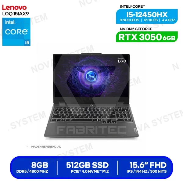 ( 83GS006WLM ) LAPTOP LENOVO LOQ 15IAX9 ( 83GS006WLM ) | INTEL CORE I5