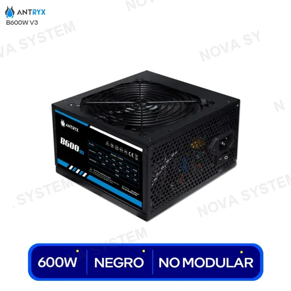 AP-B600RV3S-RB FUENTE ANTRYX B600W V3 ( AP-B600RV3S-RB ) NEGRO | ATX 2