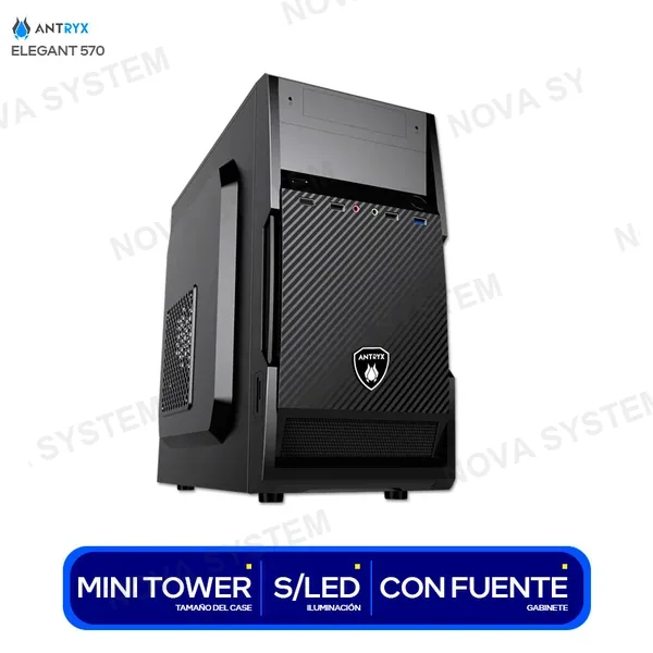 AC-E570M-350CP CASE ANTRYX ELEGANT 570 ( AC-E570M-350CP ) C/FUENTE 350