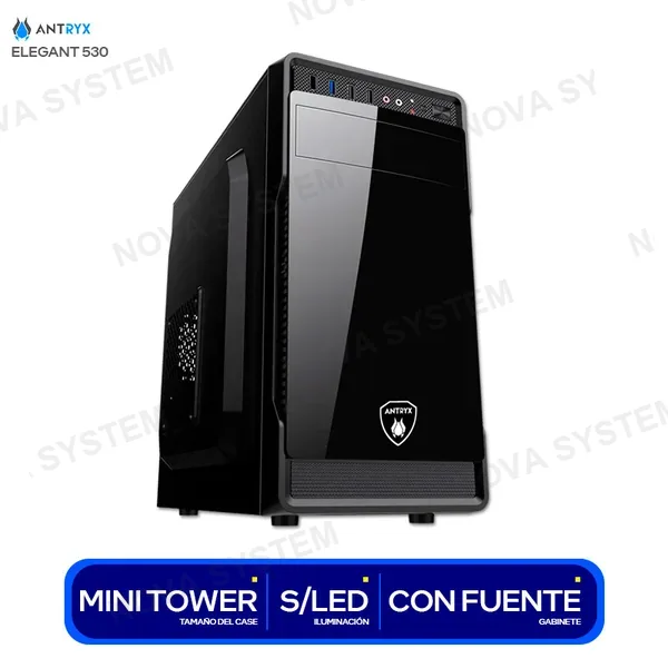 AC-E530M-350CP CASE ANTRYX ELEGANT 530 ( AC-E530M-350CP ) C/FUENTE 350