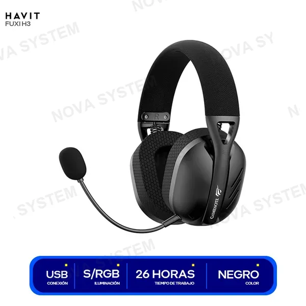 HVGMH-FUXI-H3-BK AUDIFONO HAVIT FUXI H3 ( HVGMH-FUXI-H3-BK ) GAMING INAL
