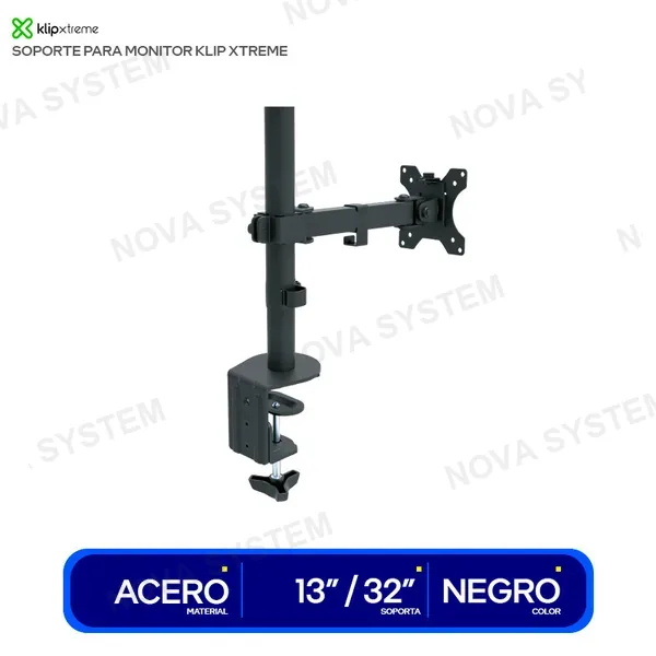 KPM-300 SOPORTE PARA MONITOR KLIP XTREME ( KPM-300 ) ACERO | VE