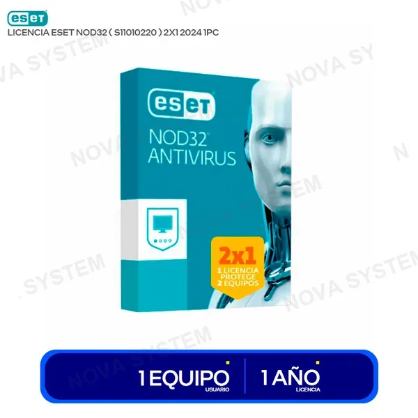 S11010220 ANTIVIRUS ESET NOD32 ( S11010220 ) 2X1 | 2024 | 1 PC