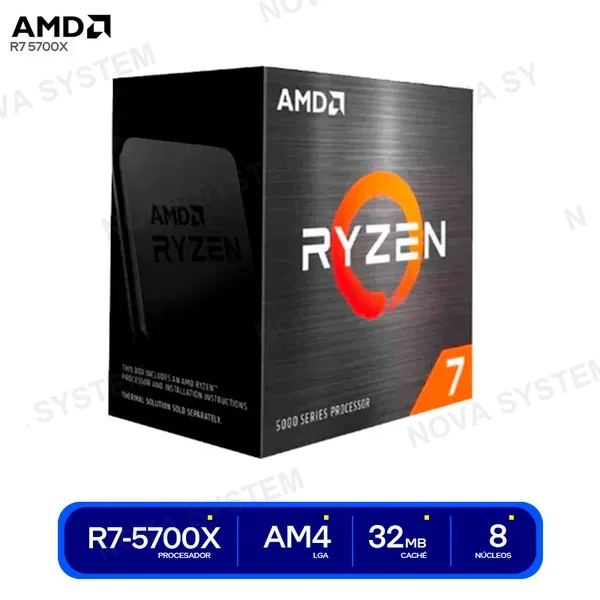 100-100000926WOF PROCESADOR AMD RYZEN 7 5700X ( 100-100000926WOF ) 3.4GH