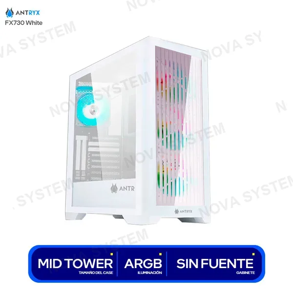 AC-FX730W CASE ANTRYX FX 730 WHITE ( AC-FX730W ) S/FUENTE | 4 COO