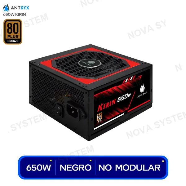(AP-KB650) FUENTE DE PODER ANTRYX 650W KIRIN 80 PLUS BRONZE (AP-KB