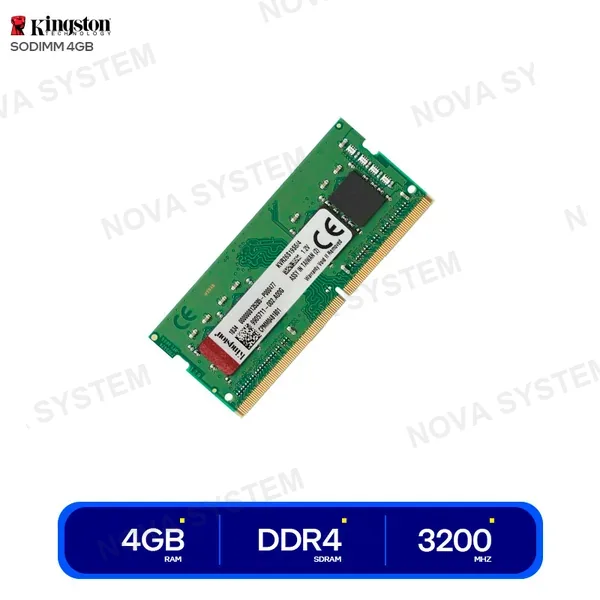KVR32S22S6/4 MEMORIA SODIMM KINGSTON DDR4 4GB ( KVR32S22S6/4) | 3200