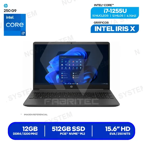 ( 7C6J6LA#ABM ) LAPTOP HP 250 G9 ( 7C6J6LA#ABM ) | INTEL CORE I7-1255U