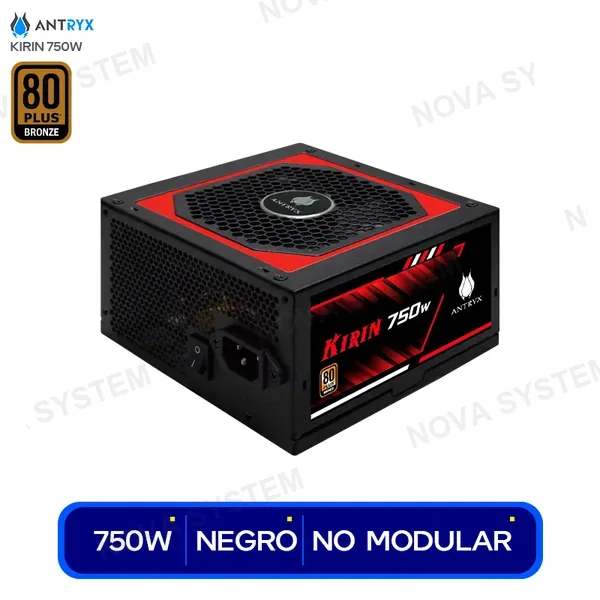 AP-KB750 FUENTE ANTRYX 750W KIRIN (AP-KB750) ATX 80 BRONZE NO M