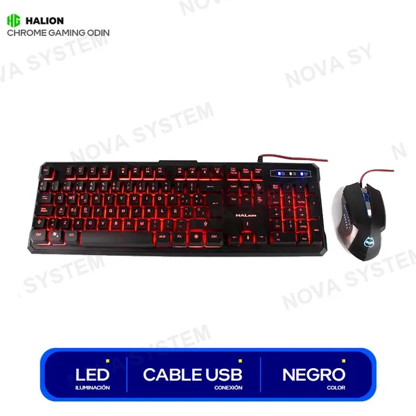 HA-515C COMBO HALION GAMING ODIN ( HA-515C ) TECLADO + MOUSE