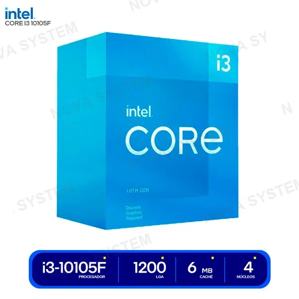 BX8070110105F PROCESADOR INTEL CORE I3 10105F ( BX8070110105F ) 3.7G