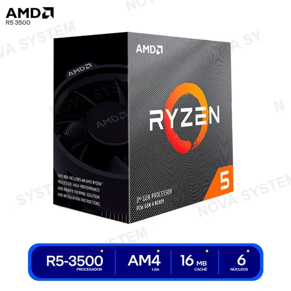 100-100000050MPK PROCESADOR AMD RYZEN 5 3500 OEM ( 100-100000050MPK ) 3