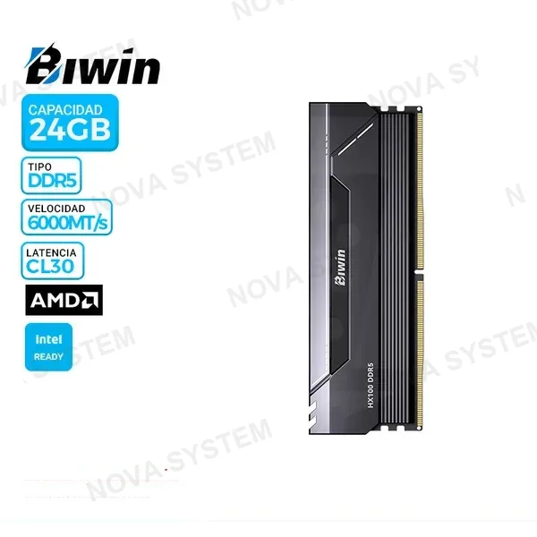 MEM. RAM BIWIN HX100 24GB DDR5 6000MT/s, CL30