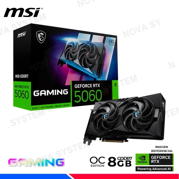 VGA MSI GEFORCE RTX 5060 8GB GAMING OC GDDR7