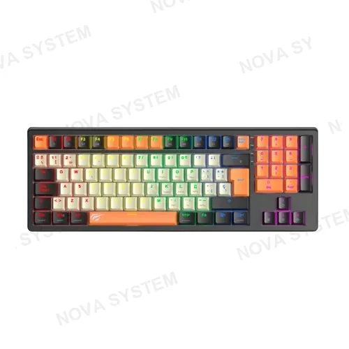 TECLADO MECANICO, HAVIT, 80% KB512L-SP RGB