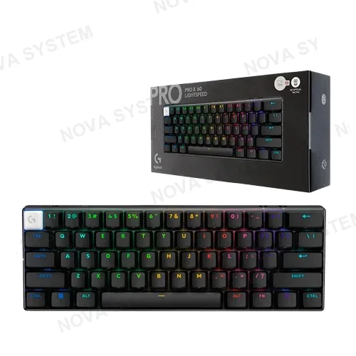 TECLADO , LOGITECH, PRO X 60 LIGHTSPEED BT RGB BLACK OPTICO