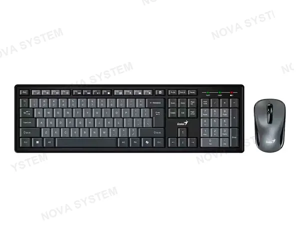 TECLADO Y MOUSE GENIUS SMART KM-8200 WIRELESS BLACK COPILOT AI 31340003420