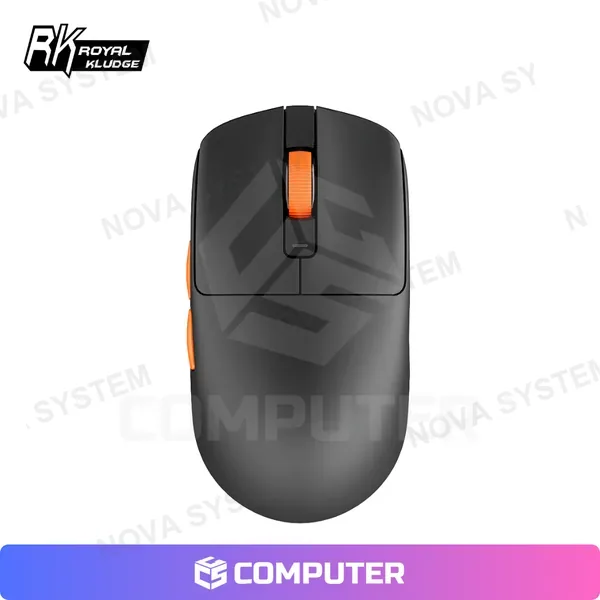 MOUSE ROYAL KLUDGE M30 INALAMBRICO BLACK ORANGE