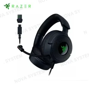 RAZER AURICULAR RAZER KRAKEN V4 X USB-C/ADAPTADOR USB-A CHROMA BLACK