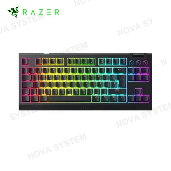 TECLADO RAZER HUNTSMAN V3 X/TKL OPTO MECHANICAL SWITCH PURPLE/CHROMA BLACK
