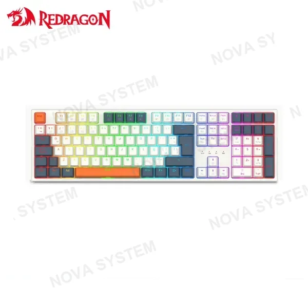 TECLADO REDRAGON TRUNDLE K668WBO RGB ESPAÑOL WHITE