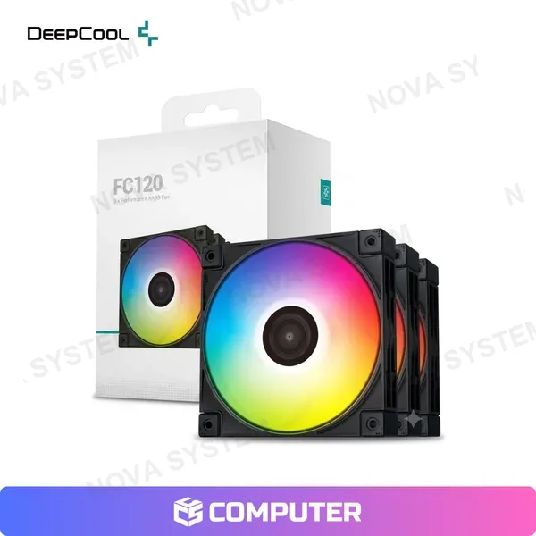 COOLER DE CASE DEEPCOOL FC120 3FAN ARGB WHITE