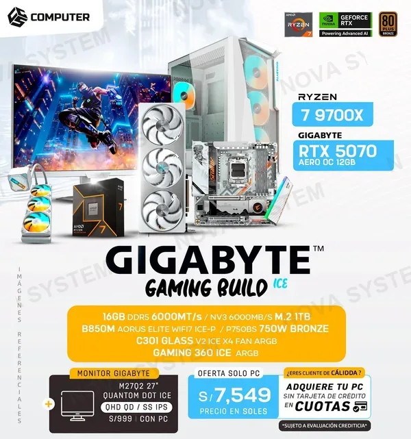 PC Build #5 Ryzen 7 9700x | RTX 5070 8GB | B850M | 16GB RAM DDR5 | 1TB SSD