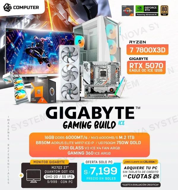 PC Build #12 Ryzen 7 9800X 3D | RTX 5070 8GB | B850M | 16GB RAM DDR5 | 1TB SSD