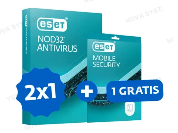 ANTIVIRUS ESET NOD 32 (S11010233) | 2PC + 1 MOBILE GRATIS | 12 MESES