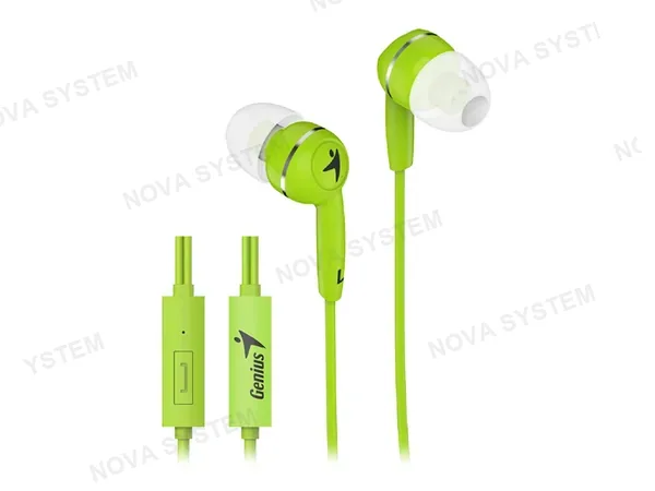 AURICULAR INTRA-AUDITIVO GENIUS MINI HS-M320 (31710005416) CON MICROFONO, VERDE