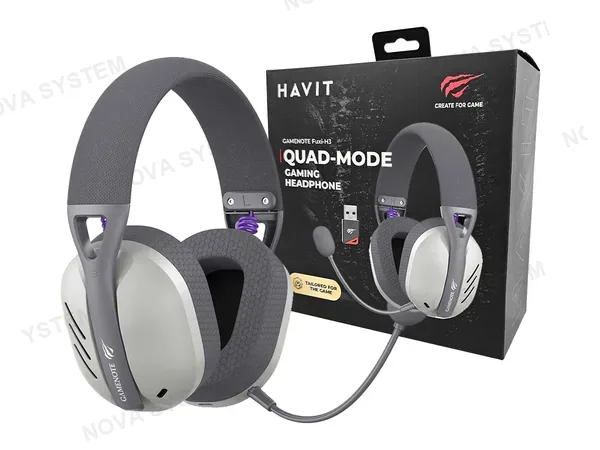 AURICULAR GAMER HAVIT INALAMBRICO FUXI-H3 GRIS