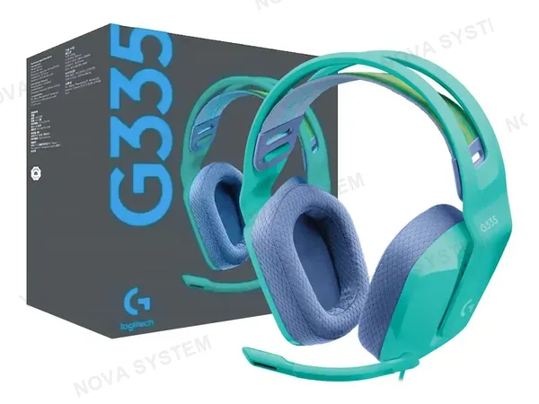 AURICULAR LOGITECH G335 GAMING (981-001023) CON MICROFONO, INTERFAZ JACK 3.5MM, MENTA