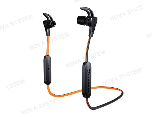 AURICULAR INTRA-AUDITIVO INALAMBRICO COUGAR HAVOC GAMING (3H85BP10B.0001) CON MICROFONO, INTERFAZ BT, NEGRO C/ NARANJA