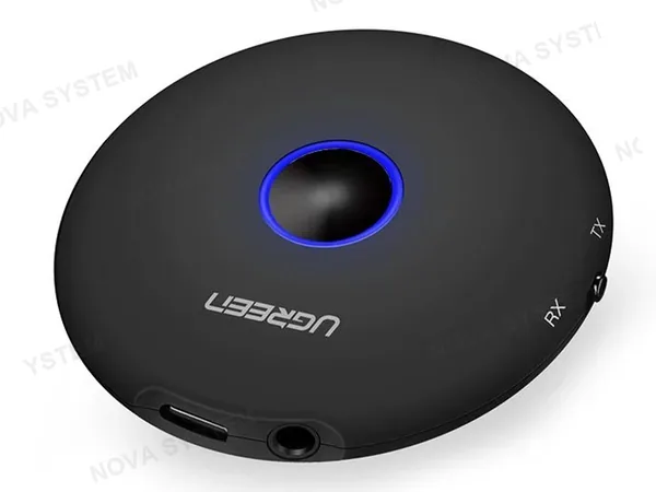 ADAPTADOR DE AUDIO BLUETOOTH 4.2, DE PUERTO TIPO C HEMBRA -- A -- PUERTO JACK 3.5MM HEMBRA, UGREEN, COLOR NEGRO (6957303847624)