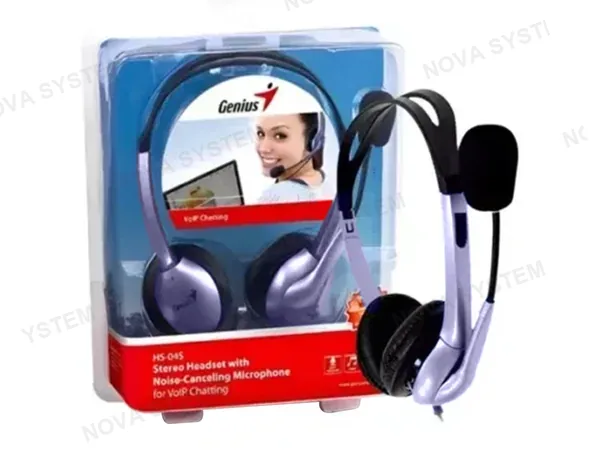 AURICULAR GENIUS HS-04S (31710156101) CON MICROFONO, VIOLETA