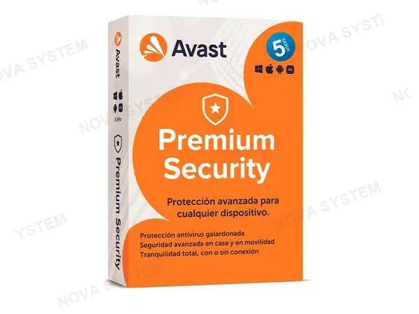 ANTIVIRUS AVAST PREMIUM SECURITY (7153275) 5 PCS | 12 MESES