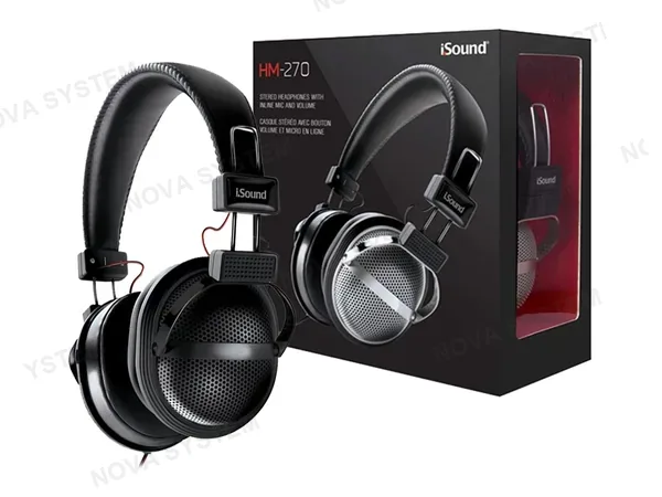 AURICULAR ISOUND HM-270 (MN0-04 032617) CON MICROFONO, NEGRO C/ PLATA