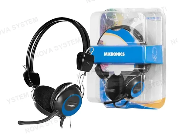 AURICULAR MICRONICS CITRIX ADVANCE MIC H715 (MIC H715) CON MICROFONO, COLOR NEGRO C/ AZUL