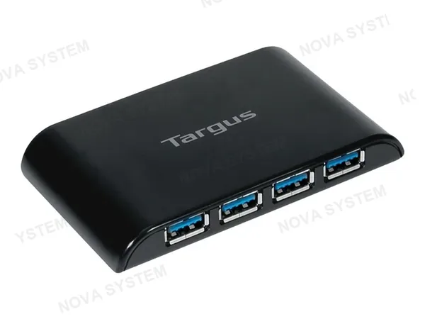 ADAPTADOR HUB DE PUERTO USB3.0 MICRO B MACHO -- A -- PUERTO USB 3.0 HEMBRA, TARGUS WITH AC ADAPTER, VELOCIDAD DE TRANSFERENCIA 5GBPS, COLOR NEGRO (AC