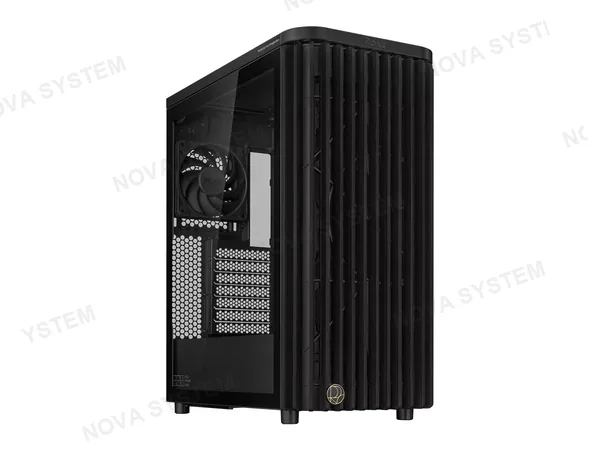 CASE ASUS PROART GAMING PA401 WOOD S/FUENTE (90-PA401-BK-WOOD-TG) PANEL DE VIDRIO, NEGRO