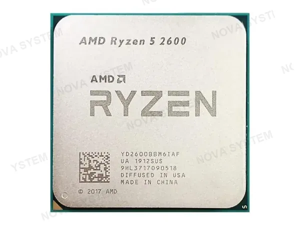 PROCESADOR AMD RYZEN 5 2600 3.4GHZ HASTA 3.9GHZ 19MB (YD2600BBM6IAF) AM4, 6 NUCLEOS, OEM