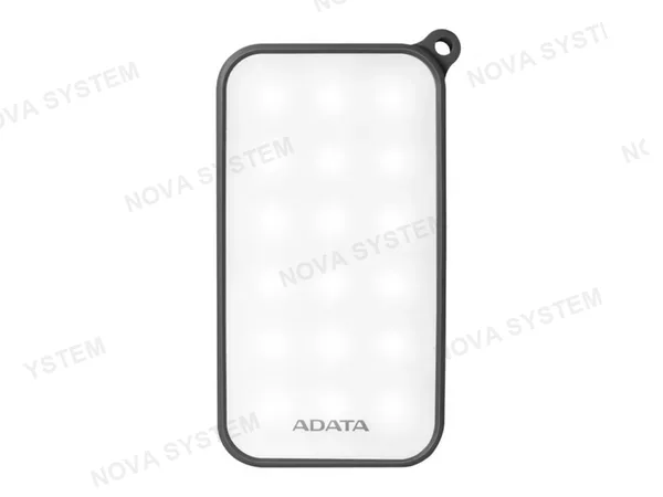 BATERIA ADATA POWER BANK PORTABLE D8000L, BATERIA RECARGABLE DE POLÍMERO DE LITIO 8000MAH, COLOR NEGRO (AD8000L-3K-5V-CBK)