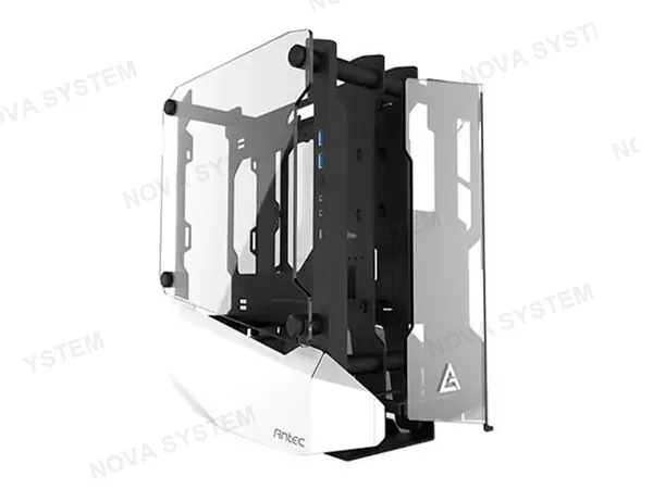 CASE ANTEC STRIKER GAMING S/FUENTE (0-761345-80032-7) PANELES DE VIDRIO, BLANCO CON NEGRO