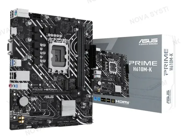 PLACA MADRE ASUS PRIME H610M-K (90H610M-K ) SOCKET LGA 1700, RAM DDR5 , 14VA, 13VA, 12VA GEN