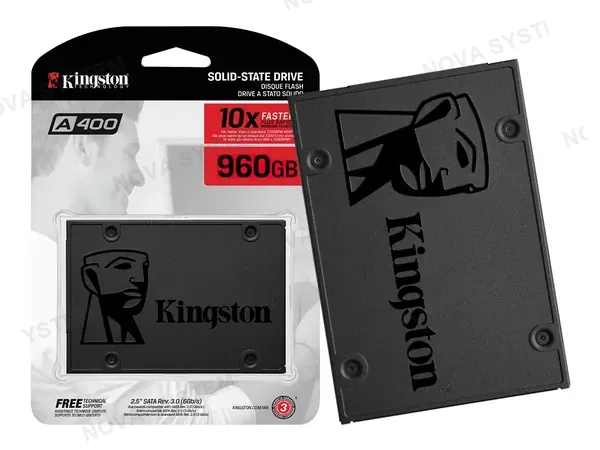 UNIDAD DE ALMACENAMIENTO SSD SATA 2.5 KINGSTON 960GB A400 (SA400S37/960G) 500MB/S