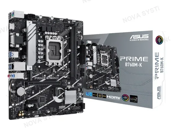 PLACA MADRE ASUS B760M-K PRIME (90MB1FI0-M1EAY0) SOCKET LGA 1700, RAM DDR5